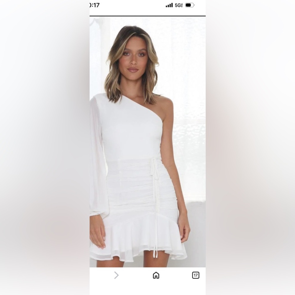 Jaus SUNNY MINI DRESS - WHITE small
